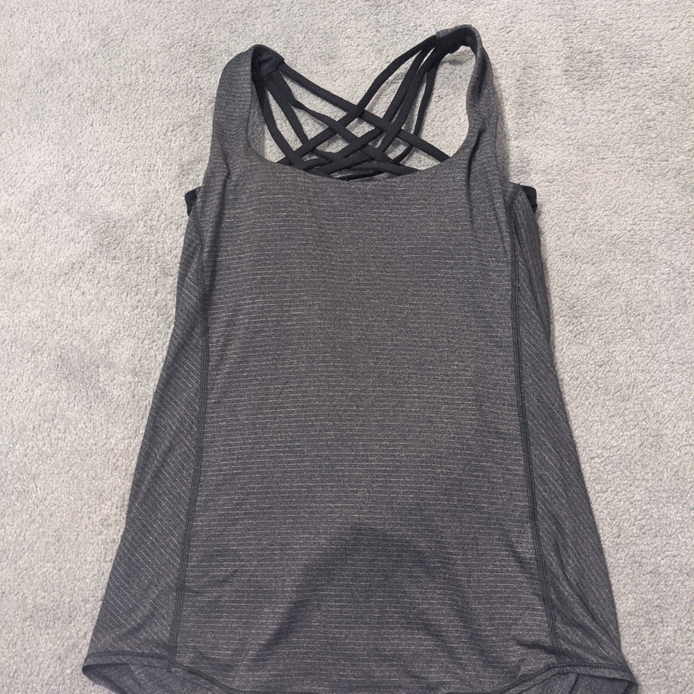 Lululemon built in bra tank.